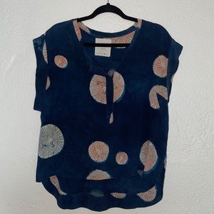 Seek Collective Silk Top Natural Dye Size M